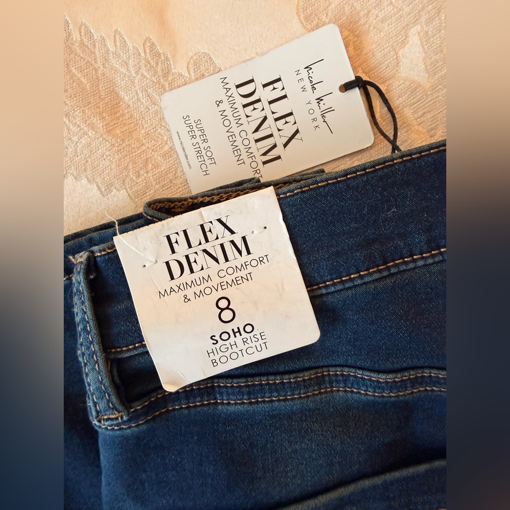 Blue High Rise Bootcut Jeans